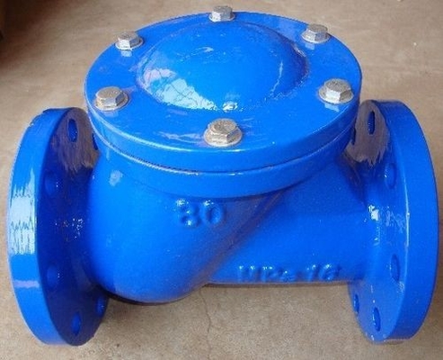 Válvulas de control dúctiles del metal de la manera del doble de la válvula de control de oscilación del hierro Ggg40 DN400 PN16