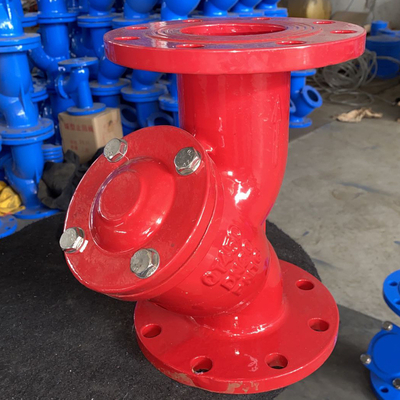 Hierro dúctil Gggg40 DN250 4 de la pulgada Y de la válvula azul del tamiz para los recambios del filtro de agua