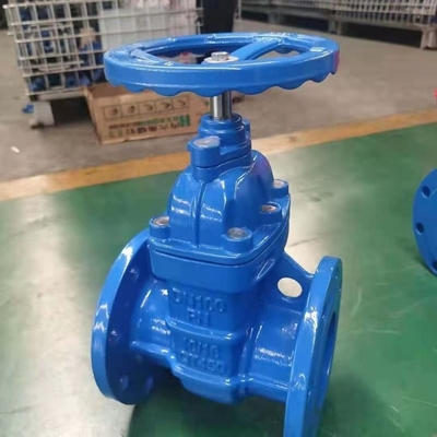 QT450 el acero de molde del arrabio PN16 Dn200 ensanchó válvula de puerta para el agua