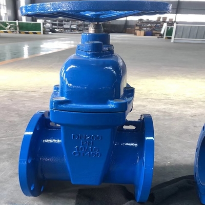 QT450 el acero de molde del arrabio PN16 Dn200 ensanchó válvula de puerta para el agua