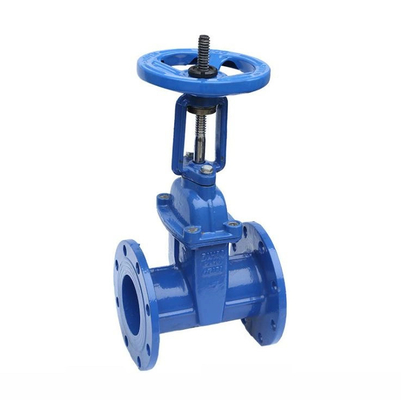 Pn10 DN20 Flange de asiento resistente de hierro fundido con válvula de puerta de cuña de tallo ascendente